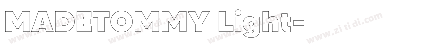 MADETOMMY Light字体转换